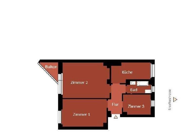 Wohnung zur Miete 924 € 2,5 Zimmer 61,6 m² frei ab sofort Kraetkestraße 34 Friedrichsfelde Berlin 10315