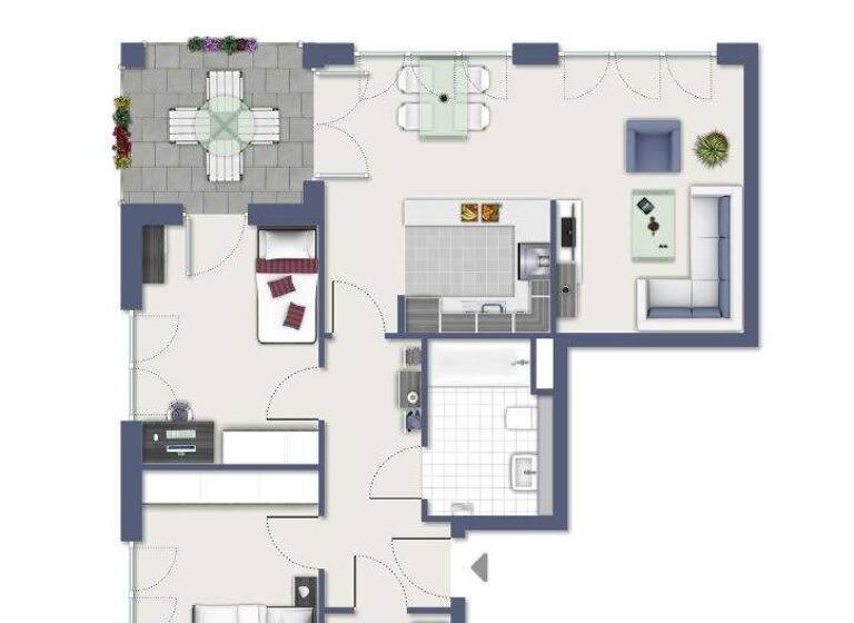 Wohnung zur Miete - Erstbezug 1.190 € 3 Zimmer 79,5 m² 1. Geschoss Frieda-Mager-Allee 1 Dransdorf Bonn 53121