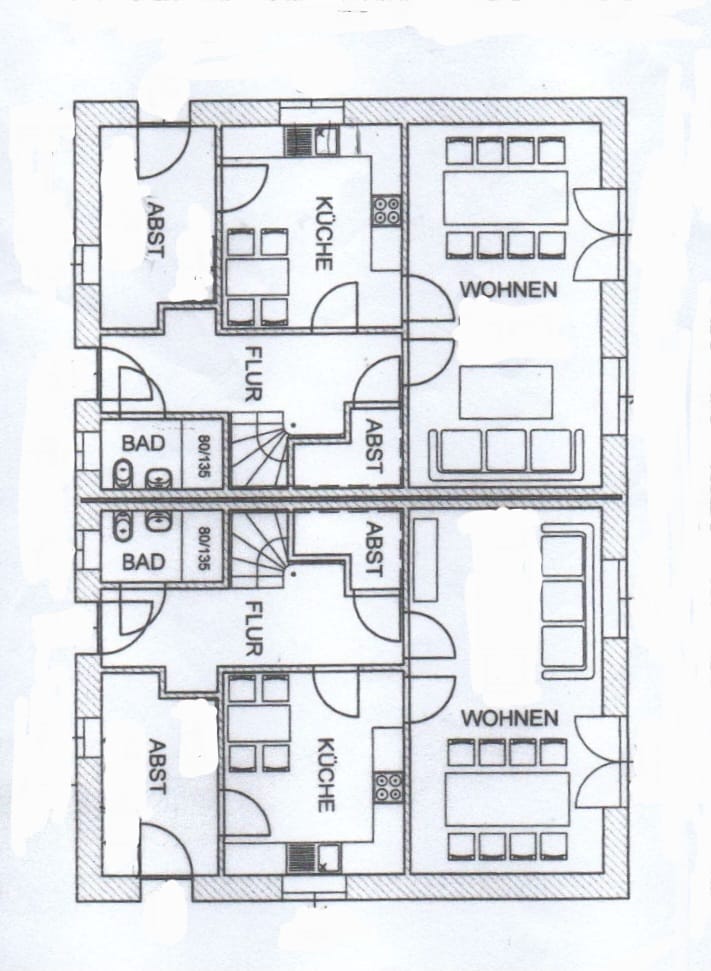 Doppelhaushälfte zur Miete 1.145 € 5 Zimmer 120 m²<br/>Wohnfläche 500 m²<br/>Grundstück ab sofort<br/>Verfügbarkeit Esens Esens 26427