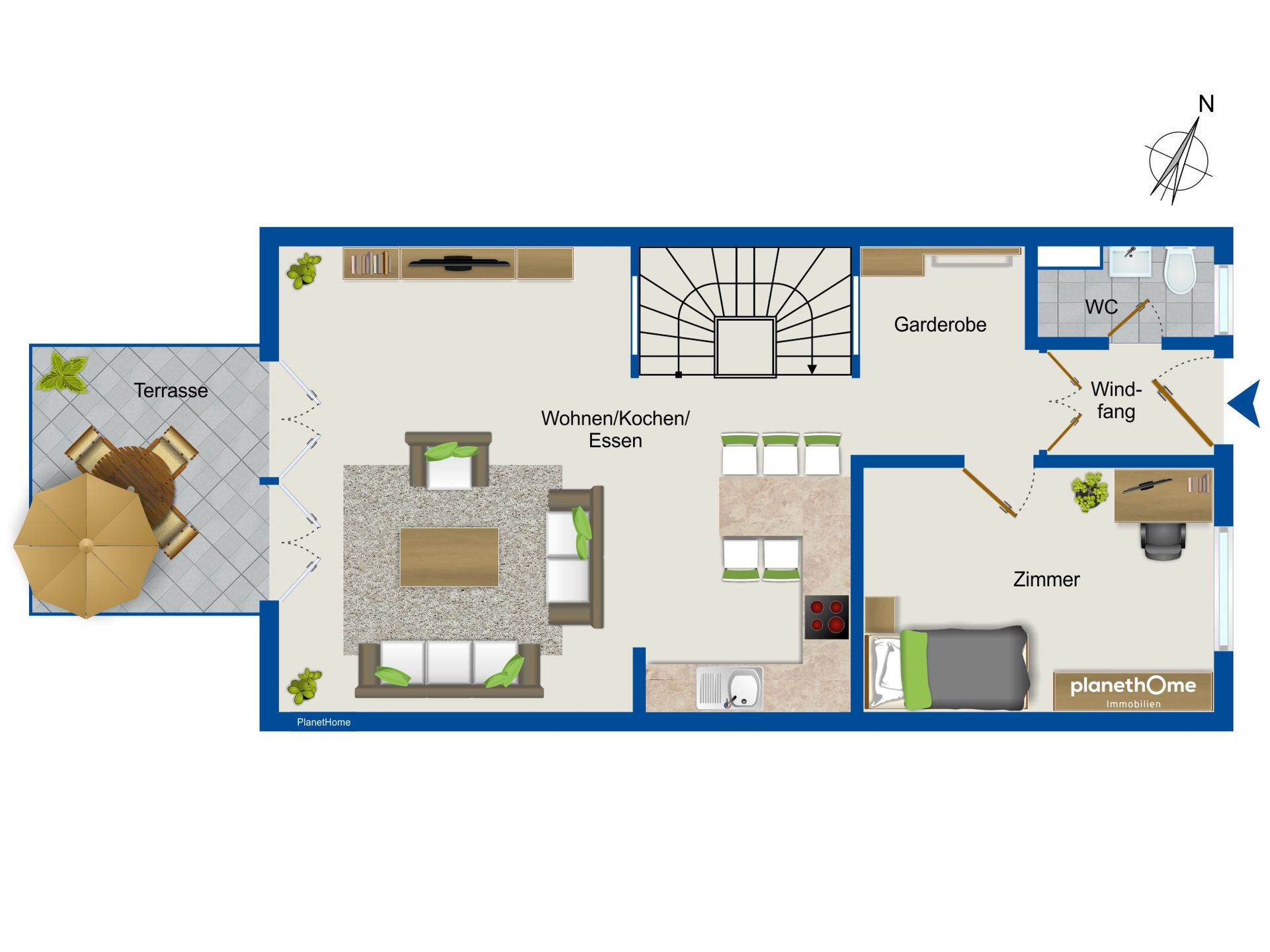 Reihenmittelhaus zum Kauf 370.000 € 4 Zimmer 105,7 m²<br/>Wohnfläche 193 m²<br/>Grundstück Zossen Zossen 15806