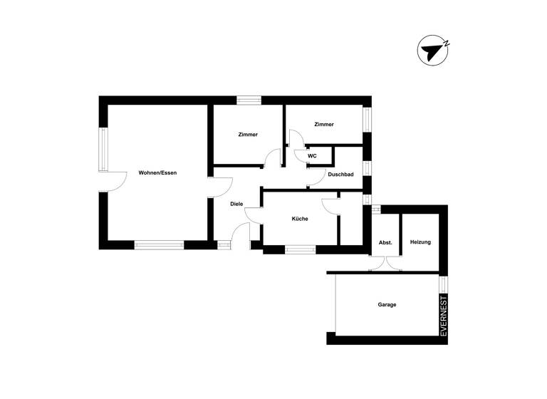 Einfamilienhaus zum Kauf 235.000 € 3 Zimmer 106 m²<br/>Wohnfläche 1.197 m²<br/>Grundstück Nordstrand 25845
