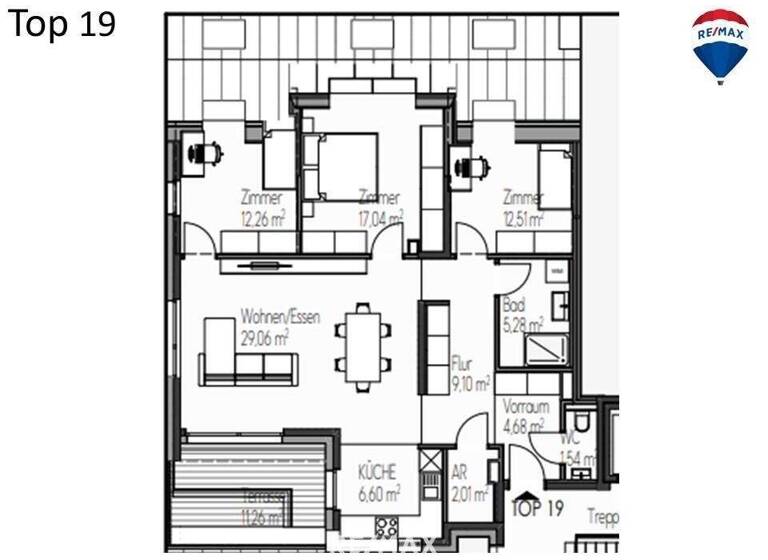 Wohnung zum Kauf - Erstbezug provisionsfrei 539.000 € 4 Zimmer 100 m² 3. Geschoss Wien 1210