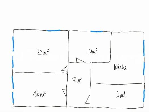 Wohnung zur Miete Tauschwohnung 418 € 3 Zimmer 63 m² 2. Geschoss Leipziger Vorstadt Dresden 01097
