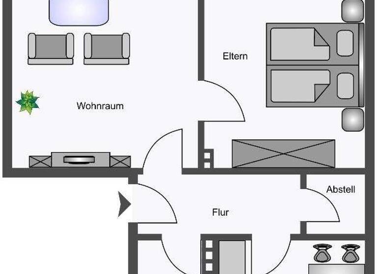 Wohnung zur Miete 419 € 2 Zimmer 57,4 m² EG Dohlenweg 11 Bockum-Hövel Hamm 59075