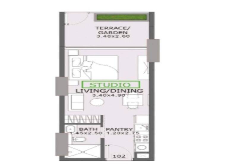 Studio zum Kauf - Erstbezug provisionsfrei 123.179 € 1 Zimmer 31,8 m² Dubai