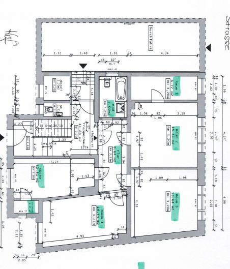 Wohnung zur Miete 700 € 3,5 Zimmer 89 m²<br/>Wohnfläche ab sofort<br/>Verfügbarkeit Jahnstraße Jena - West Großschwabhausen 07743