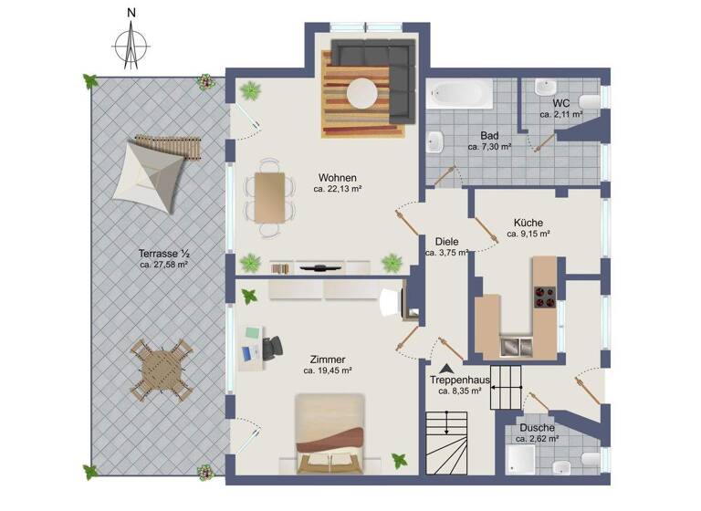 Mehrfamilienhaus zum Kauf 498.000 € 6 Zimmer 152,6 m² 435 m² Grundstück Rahlstedt Hamburg / Rahlstedt 22149