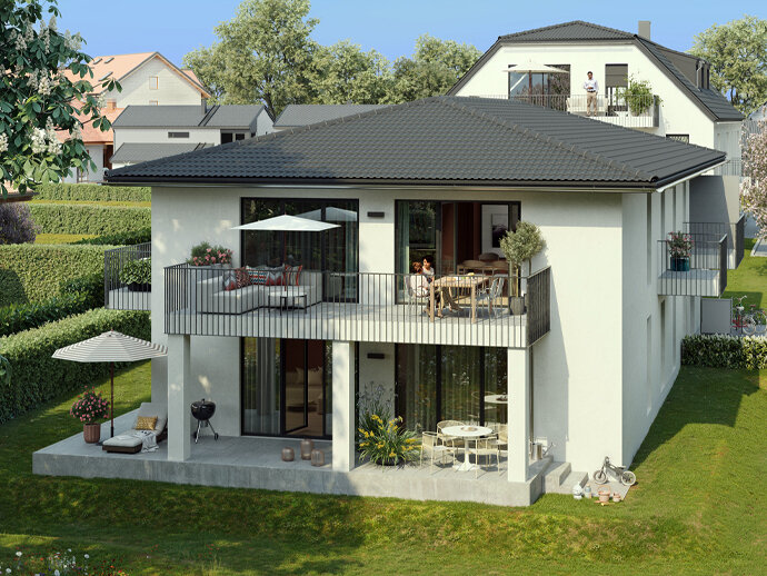 Terrassenwohnung zum Kauf provisionsfrei 1.180.000 € 4 Zimmer 116,3 m²<br/>Wohnfläche EG<br/>Geschoss Lochhauser Straße 98 a Puchheim Bahnhof Puchheim 82178