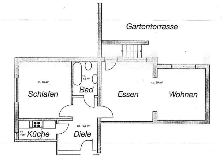 Wohnung zur Miete 450 € 2 Zimmer 68 m² Geschoss -1/3 frei ab sofort Schäferkämper Weg Bad Westernkotten Erwitte 59597