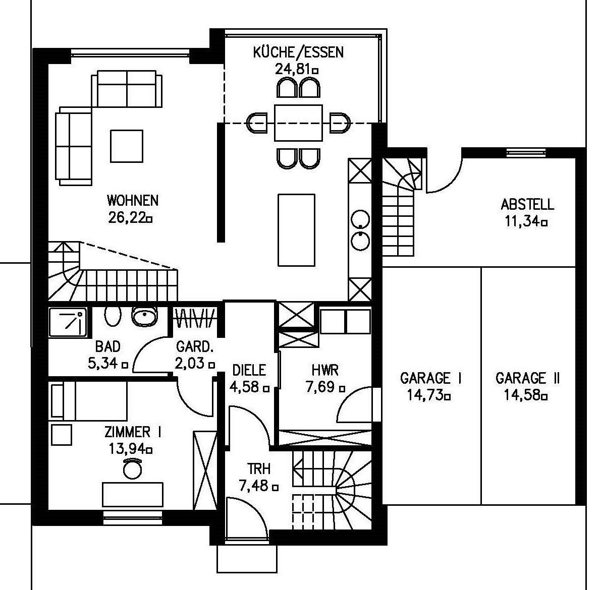 Mehrfamilienhaus zum Kauf 1.049.000 € 7 Zimmer 240 m²<br/>Wohnfläche 450 m²<br/>Grundstück Eutingen - Stadtviertel 157 Pforzheim 75181