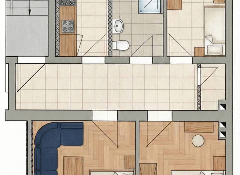 Studio zur Miete 1.100 € 3 Zimmer 71 m² 2. Geschoss frei ab sofort Treppenstraße 1 Andreasvorstadt Erfurt 99089