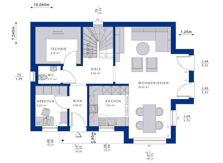 Einfamilienhaus zum Kauf - Erstbezug 505.500 € 5 Zimmer 128,7 m² 450 m² Grundstück Rötenbach Bad Teinach- Zavelstein 75385
