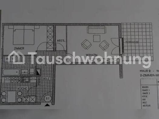 Wohnung zur Miete Tauschwohnung 850 € 2 Zimmer 62 m² EG Hartenberg/Münchfeld Mainz 55122