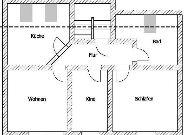 Wohnung zur Miete 430 € 3 Zimmer 72 m² 3. Geschoss frei ab 01.04.2026 Poppitzer Str. 35 Altriesa Riesa 01589
