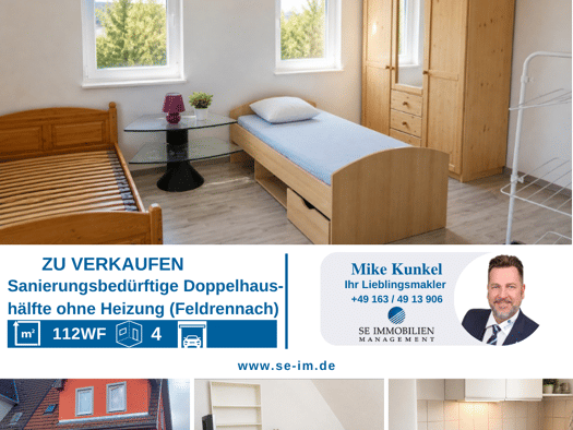 Doppelhaushälfte zum Kauf 199.000 € 4 Zimmer 112 m² 163 m² Grundstück Feldrennach Straubenhardt 75334