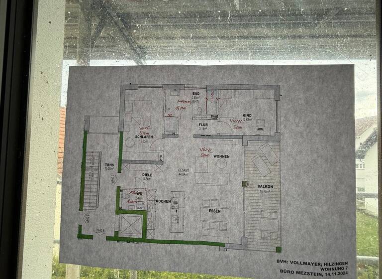 Wohnung zur Miete - Neubau 1.600 € 3,5 Zimmer 100,7 m²<br/>Wohnfläche 2.<br/>Geschoss 15.07.2025<br/>Verfügbarkeit Staufenstraße 14 Hilzingen Hilzingen 78247