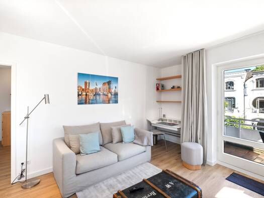 Wohnung zur Miete Wohnen auf Zeit 1.840 € 2 Zimmer 50 m² frei ab 01.02.2026 Uhlenhorst Hamburg 22085