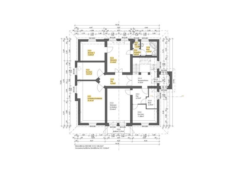 Wohnung zur Miete 620 € 3 Zimmer 101 m² Geschoss -1/3 frei ab 01.05.2026 Breitscheidstraße 36 Lutherstadt Wittenberg Wittenberg 06886