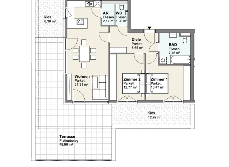 Wohnung zum Kauf - Erstbezug 709.900 € 3 Zimmer 77 m² 2. Geschoss Velden am Wörther See 9220