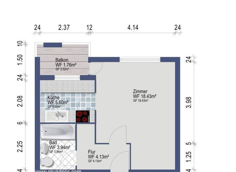 Studio zum Kauf 120.000 € 1 Zimmer 34 m² 2. Geschoss Spandau Berlin 13593