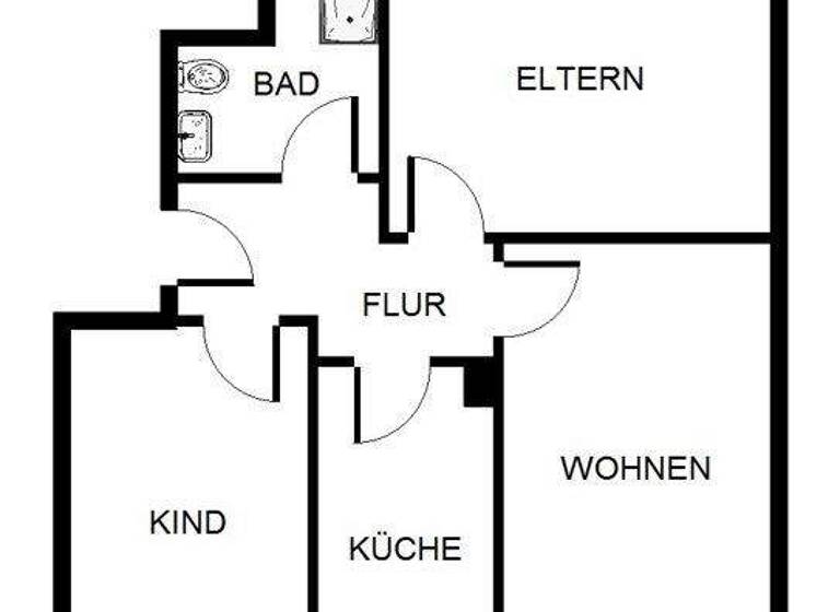 Wohnung zur Miete 766 € 3 Zimmer 63 m² frei ab 15.03.2026 Rüberstr. 1 Zollhaus Nürnberg 90471