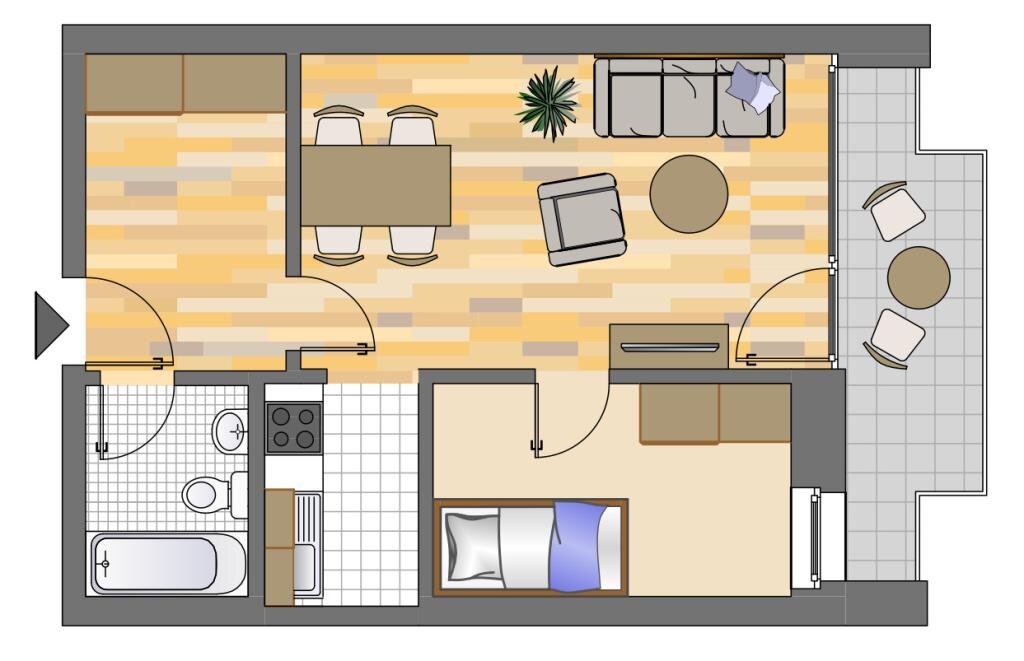 Wohnung zur Miete 429 € 2 Zimmer 42 m²<br/>Wohnfläche 14.<br/>Geschoss 12.02.2025<br/>Verfügbarkeit Potsdamer Straße 45 Hassels Düsseldorf 40599