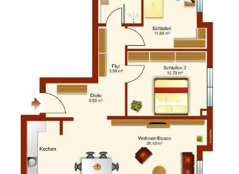 Wohnung zum Kauf 799.000 € 3 Zimmer 77 m² 1. Geschoss Untergiesing-Harlaching München 81547