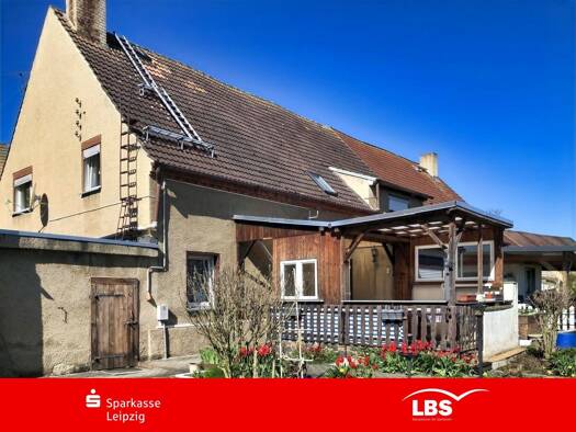 Doppelhaushälfte zum Kauf 199.000 € 6 Zimmer 241 m² 967 m² Grundstück Kyhna Wiedemar 04509