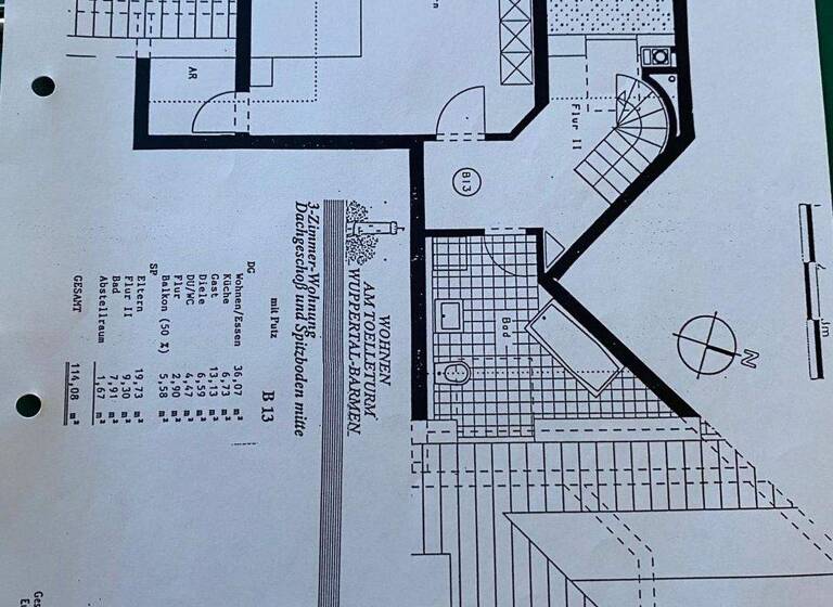 Maisonette zum Kauf 449.000 € 3 Zimmer 115 m² Hohenzollernstraße 30 Barmen Wuppertal 42287