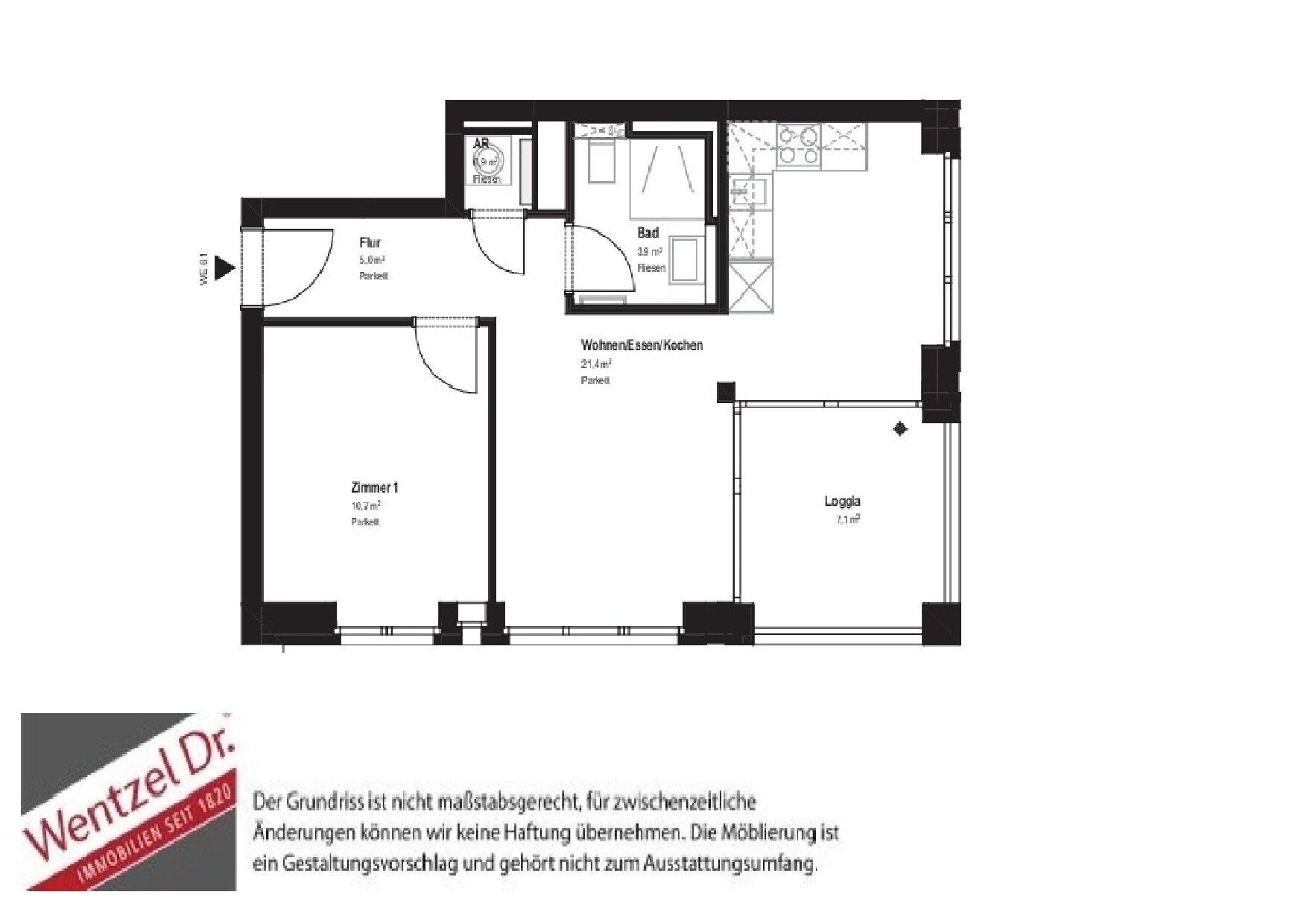 Wohnung zur Miete 1.419 € 2 Zimmer 51,3 m²<br/>Wohnfläche 1.<br/>Geschoss 01.01.2025<br/>Verfügbarkeit Baakenallee 25 HafenCity Hamburg 20457