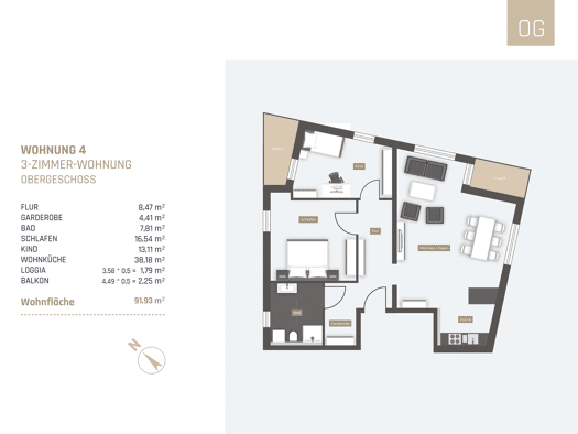 Wohnung zum Kauf 377.000 € 3 Zimmer 92,6 m² Straubing Straubing 94315