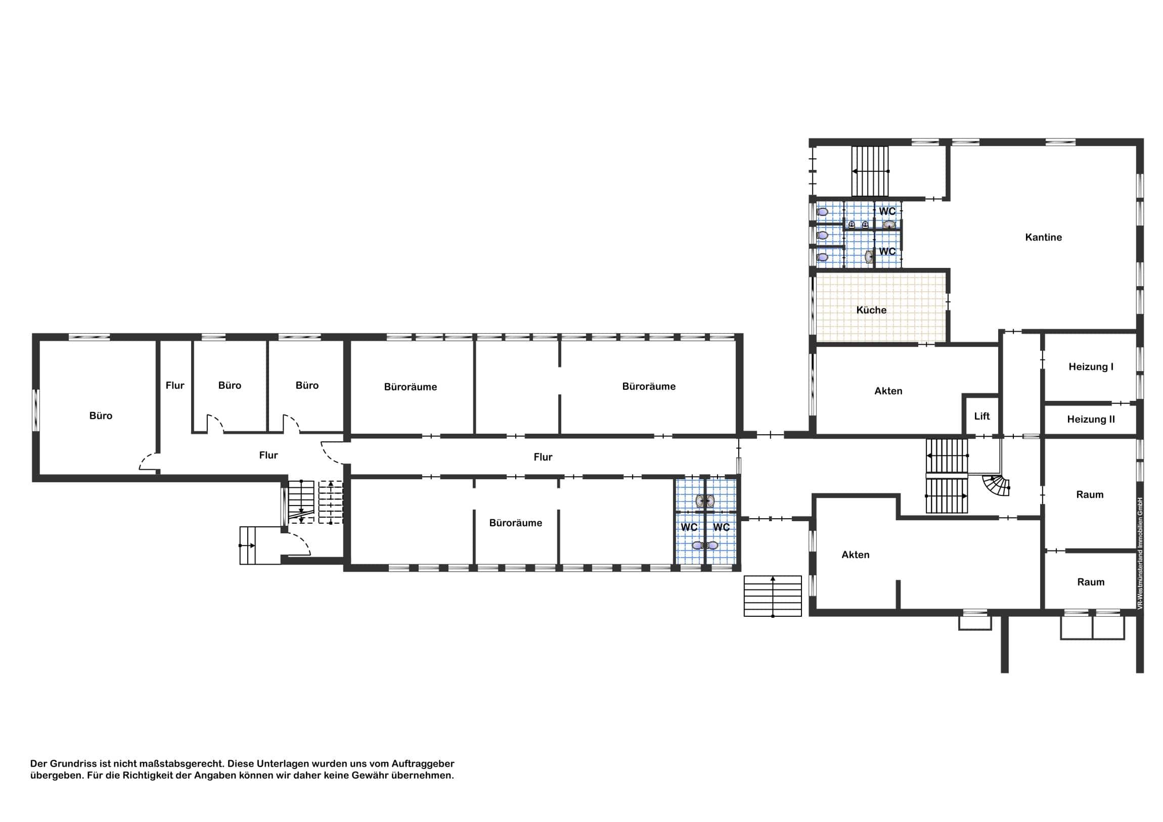 Büro-/Praxisfläche zum Kauf 1.104 € 61 Zimmer 2.255 m²<br/>Bürofläche Erle Gelsenkirchen 45891