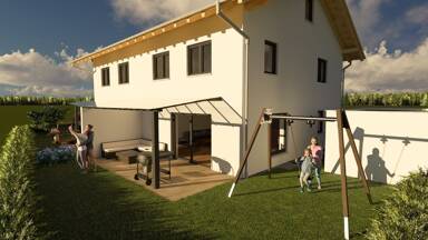 Doppelhaushälfte zum Kauf 835.000 € 4 Zimmer 120 m² 239 m² Grundstück Reitmehring Wasserburg am Inn 83512