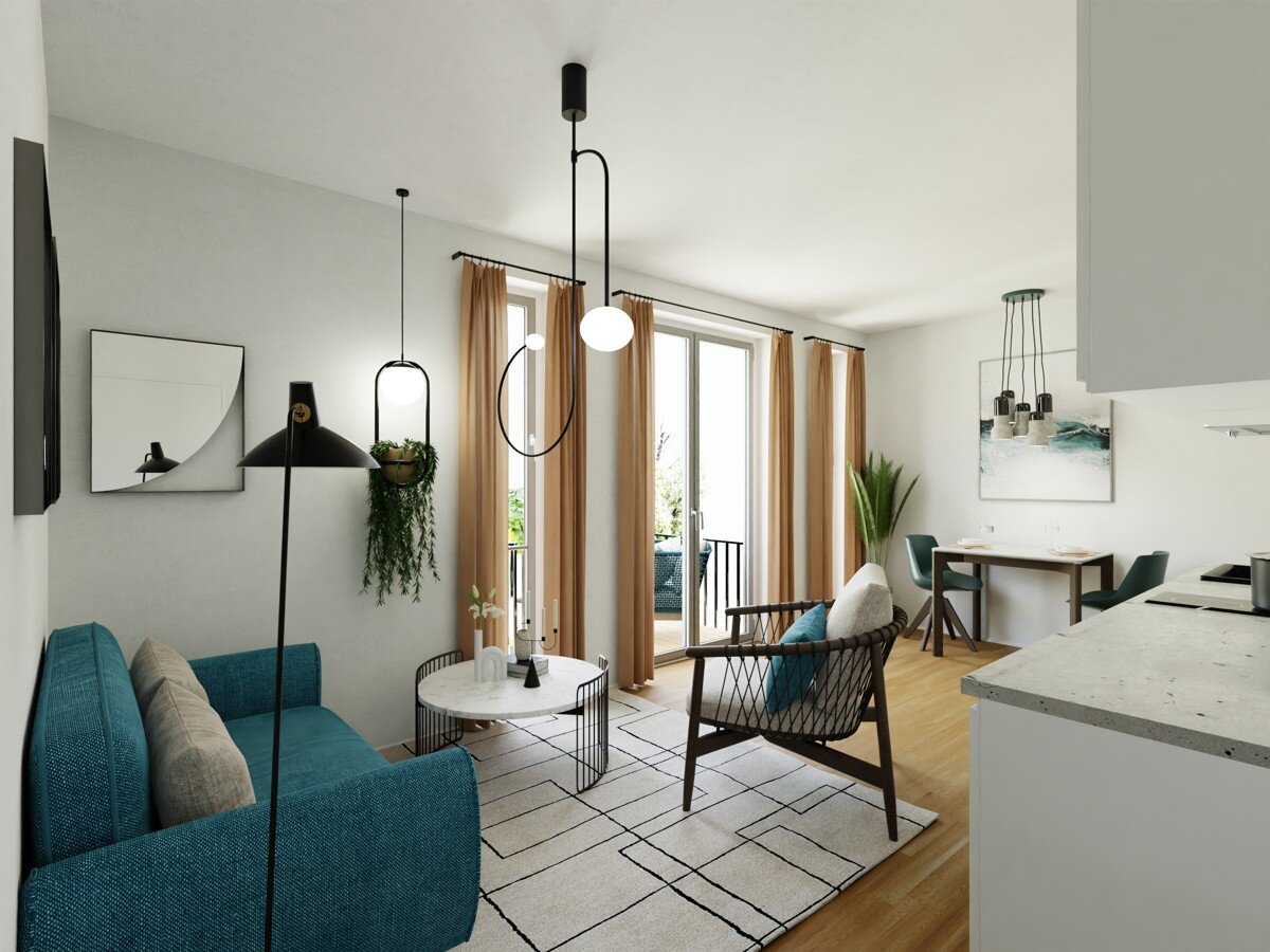 Wohnung zur Miete Wohnen auf Zeit 1.350 € 2 Zimmer 53,9 m²<br/>Wohnfläche ab sofort<br/>Verfügbarkeit Weißensee Berlin 13088