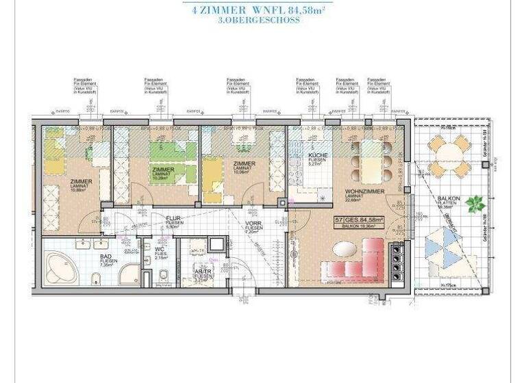 Wohnung zum Kauf 475.000 € 4 Zimmer 84,6 m² 3. Geschoss Vösendorf 2331