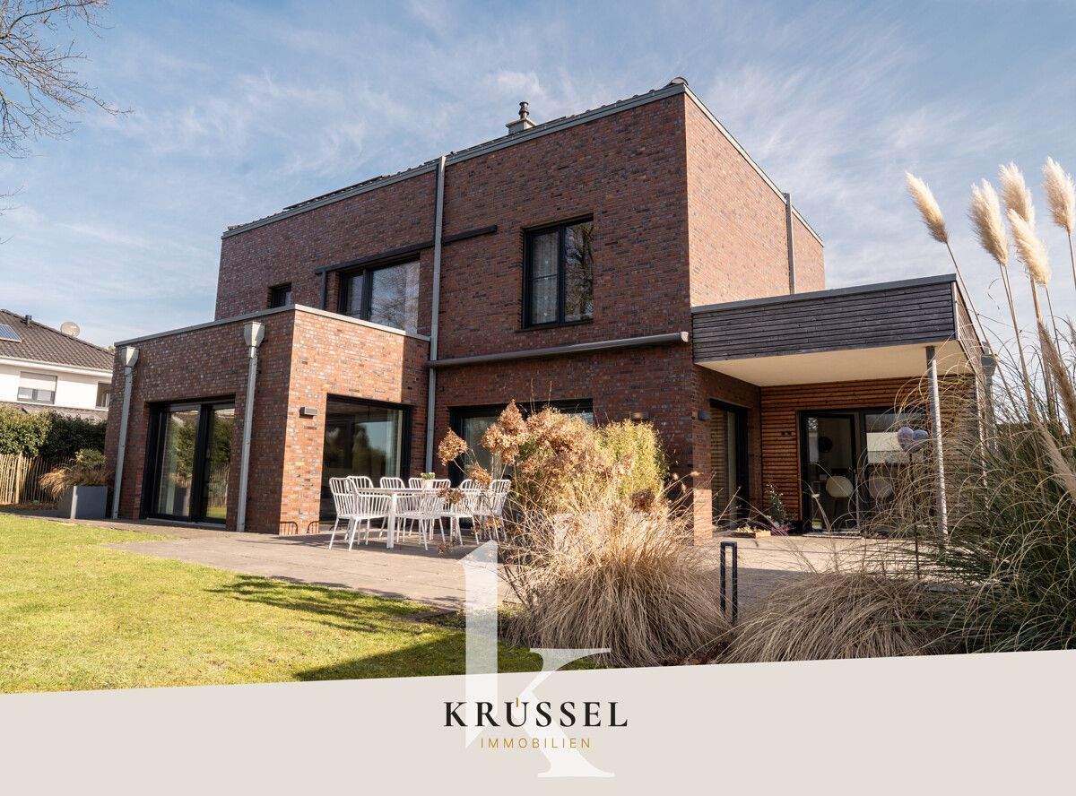 Immobilie in Lünne - NEU: Modernes Architektenhaus mit PV-Anlage, Saunahaus und Doppelgarage auf 1.015 m² Grundstück - Bild 0