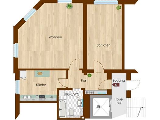Wohnung zum Kauf 43.500 € 2 Zimmer 58,5 m² 1. Geschoss Heinrich-Schütz-Straße 2 Sonnenberg Sonnenberg 09130