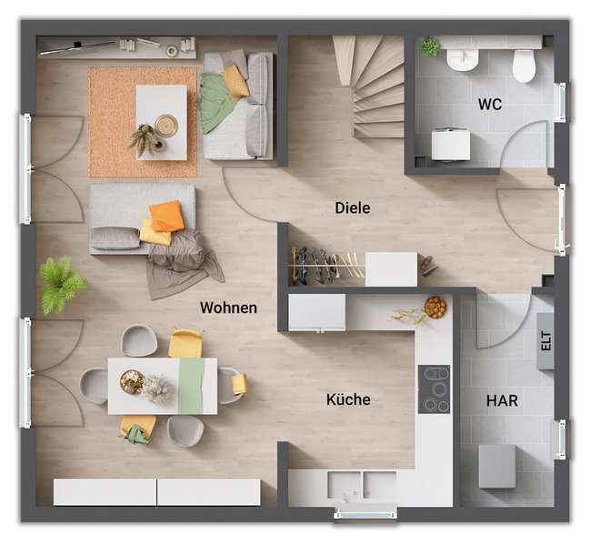 Haus zum Kauf provisionsfrei 329.005 € 4 Zimmer 114 m²<br/>Wohnfläche 575 m²<br/>Grundstück Altrich 54518