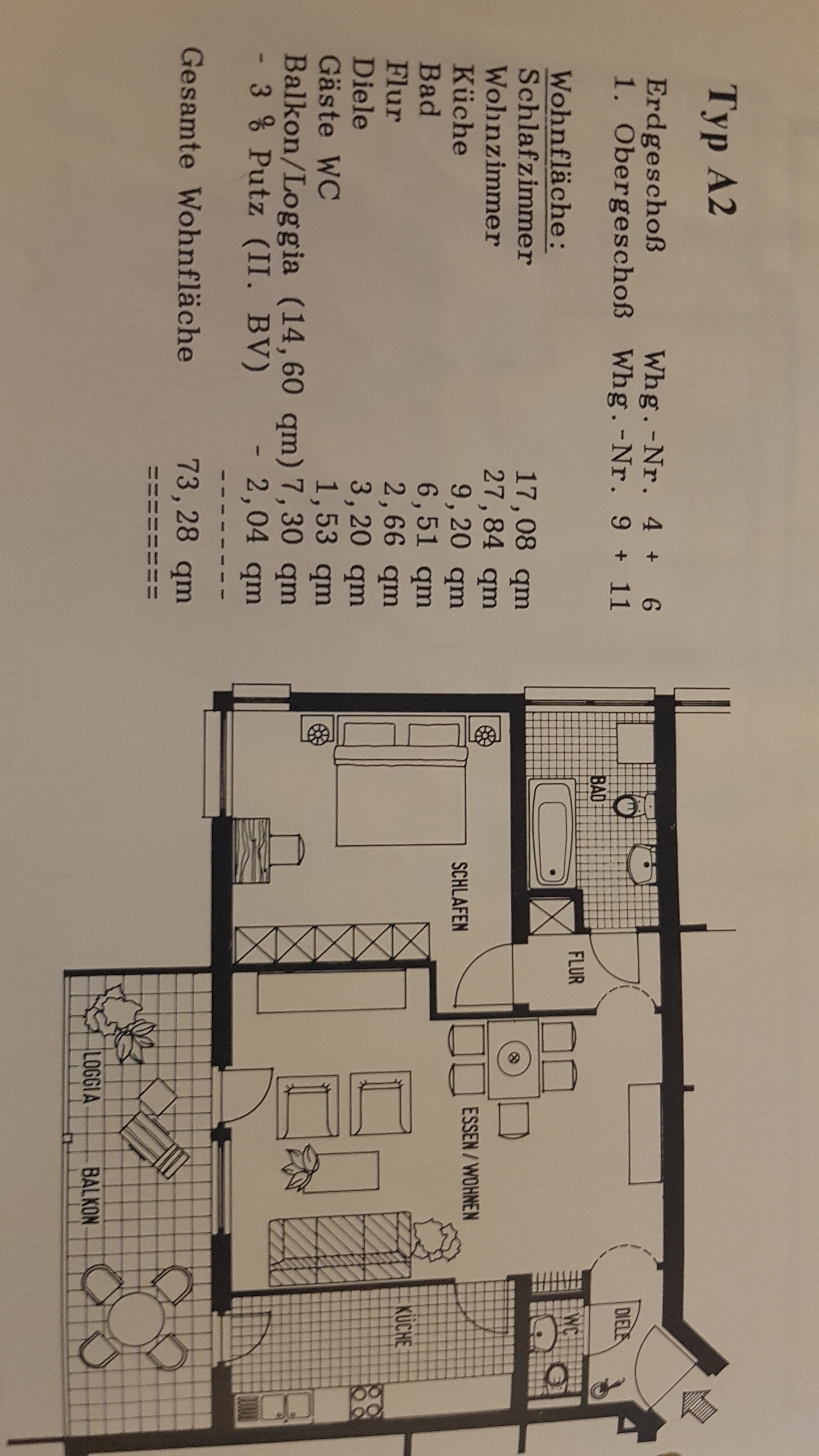 Wohnung zum Kauf provisionsfrei 235.000 € 2 Zimmer 73,3 m²<br/>Wohnfläche 1.<br/>Geschoss Ziegeleistr 12 Altrip 67122