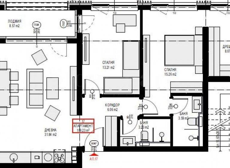 Studio zum Kauf 282.446 € 3 Zimmer 127,9 m² Pancharevo