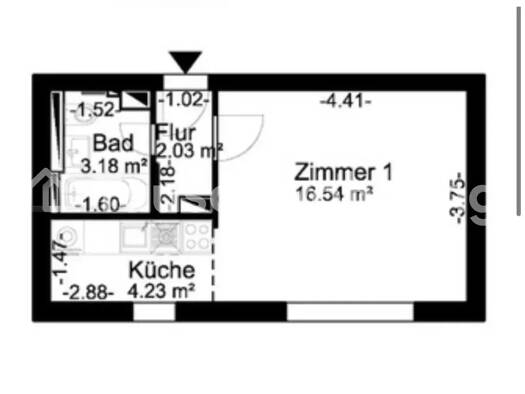 Studio zur Miete Tauschwohnung 330 € 1 Zimmer 27 m² Westend Berlin 10587