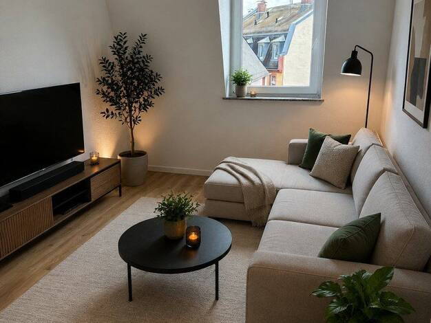 Wohnung zur Miete 1.250 € 2 Zimmer 52 m² 4. Geschoss Bornheim Frankfurt 60385