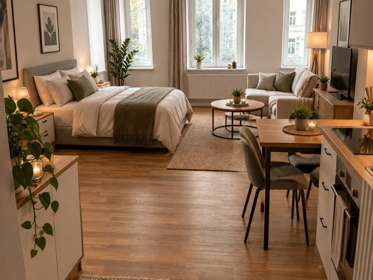 Studio zur Miete 810 € 1 Zimmer 44,1 m² Geschoss EG/3 frei ab sofort Andreasvorstadt Erfurt 99089