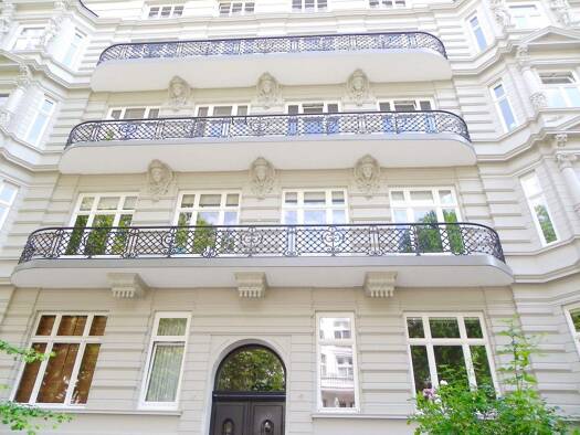 Wohnung zur Miete 2.804 € 3 Zimmer 117 m² EG frei ab sofort Hartungstraße Rotherbaum Hamburg 20146