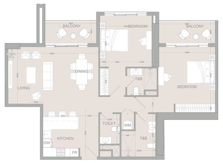 Wohnung zum Kauf provisionsfrei 401.587 € 3 Zimmer 122,7 m² Dubai 00000
