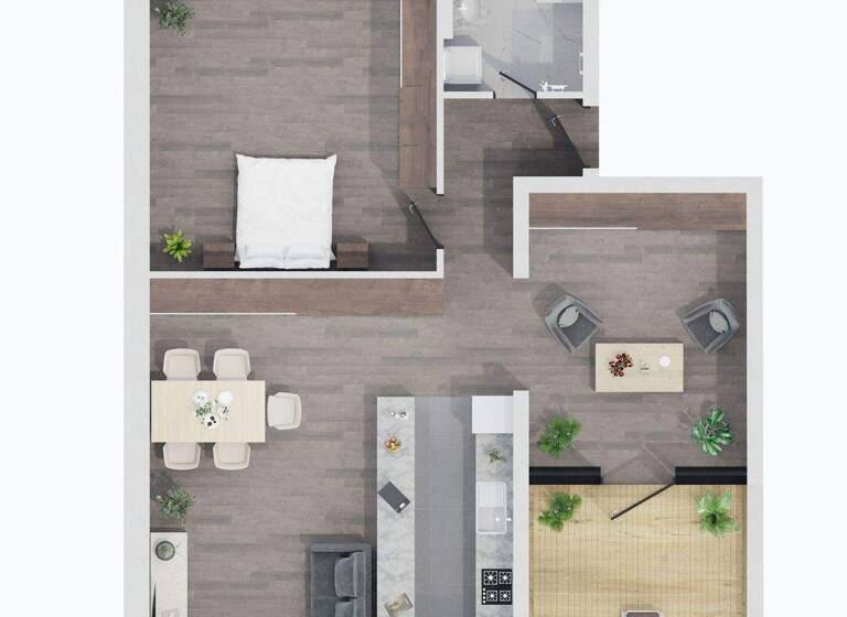 Penthouse zum Kauf provisionsfrei 340.900 € 2 Zimmer 76,4 m² 1. Geschoss Bad Boll 73087