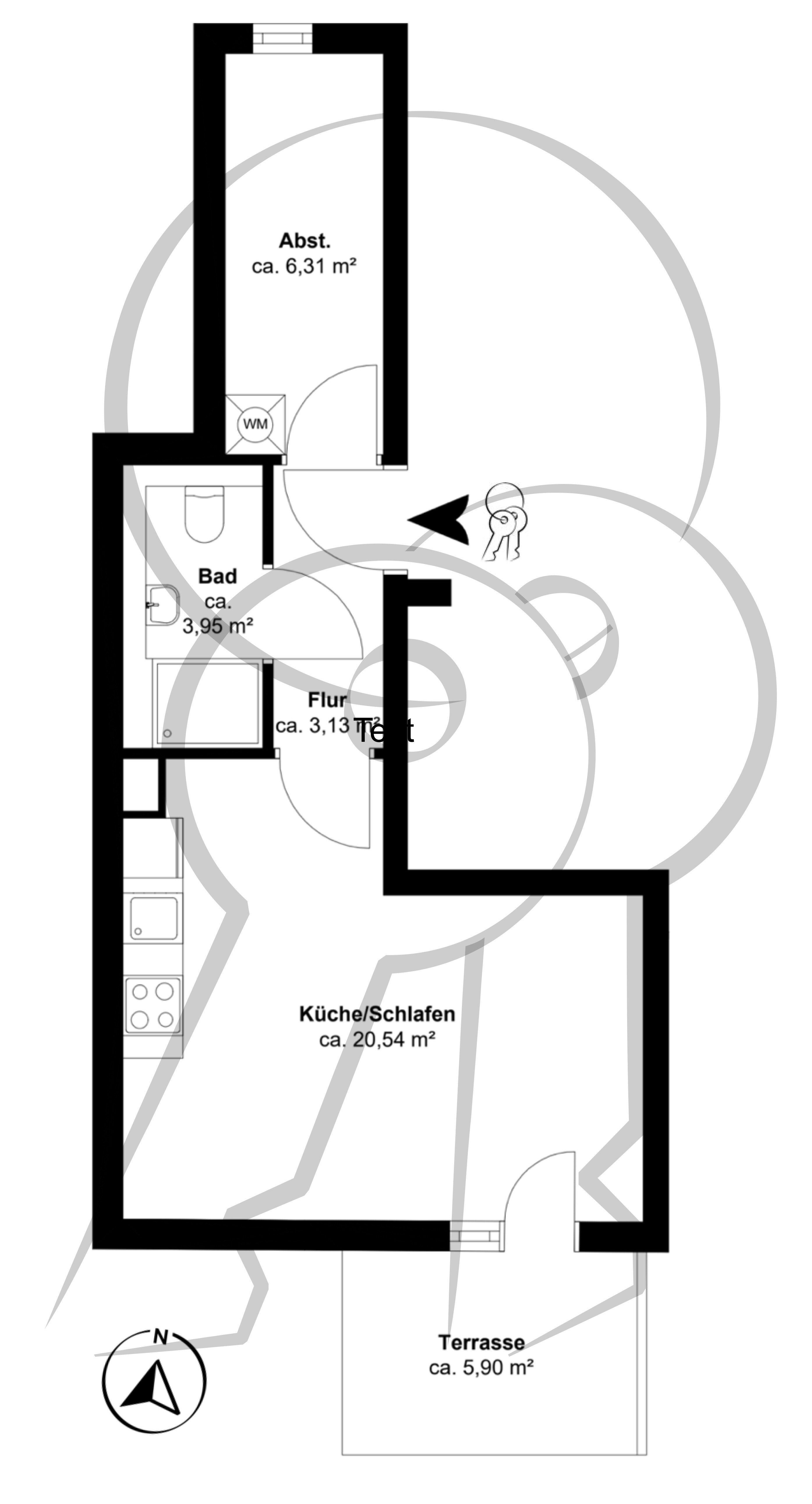 Wohnung zum Kauf provisionsfrei 369.000 € 1 Zimmer 36,9 m²<br/>Wohnfläche EG<br/>Geschoss Steenwisch 30 Stellingen Hamburg 22527