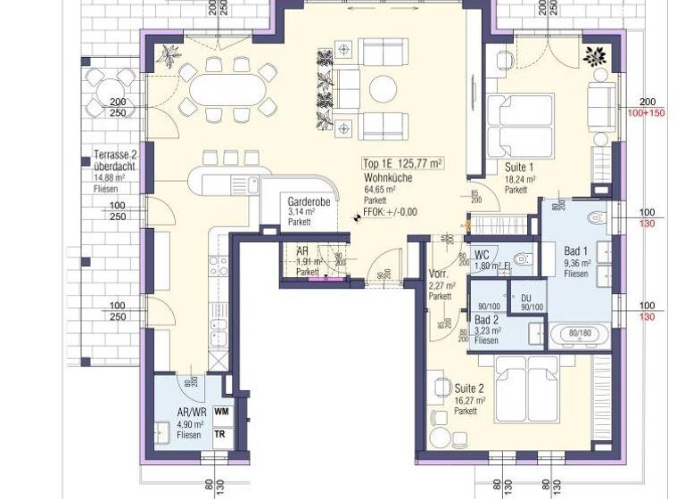 Wohnung zum Kauf - Erstbezug 2.390.000 € 3 Zimmer 125,8 m² EG frei ab 01.05.2027 Maria Wörth 9082