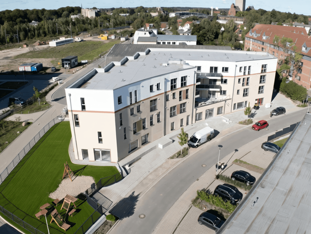 Wohnung zur Miete - Erstbezug 978 € 2 Zimmer 55,7 m² 1. Geschoss frei ab 01.02.2026 Hebbelstraße 33 Bad Oldesloe 23843