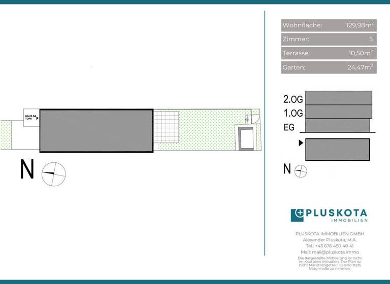 Reihenmittelhaus zum Kauf - Erstbezug provisionsfrei 730.700 € 5 Zimmer 130 m² Leopoldsdorf 2333